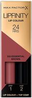 Max Factor Lipfinity skysti lūpų dažai - 350 Essential Brown
