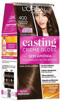 plauku dazai loreal - Loreal Casting Creme Gloss plaukų dažai be amoniako - 400 Dark Brown - 1 nuotrauka