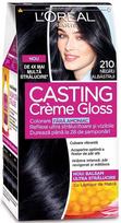 Loreal Casting Creme Gloss plaukų dažai be amoniako - 210 Blue Black