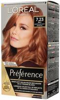 plauku dazai loreal preference - Loreal Préférence ilgalaikiai plaukų dažai - 7.23  Bali Dark Rose Gold - 1 nuotrauka