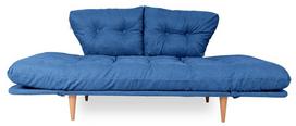 melyna sofa lova - Kalune Design 3-sėdynė sofa-lova Nina Daybed - Parliament Mėlyna GR108 - 2 nuotrauka