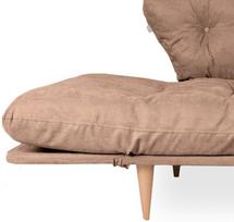 kalune design love - Kalune Design 3-sėdynė sofa-lova Nina Daybed - šviesiai rudas GR102 - 4 nuotrauka
