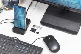 dell 130w - Dock stotelė Dicota, juoda - 12 nuotrauka