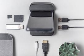 dell 130w - Dock stotelė Dicota, juoda - 13 nuotrauka