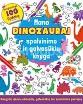 dinozaurai knyga - Mano dinozaurai: spalvinimo ir galvosūkių knyga - 2 nuotrauka