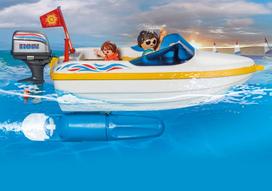 motoriniams - Konstruktorius Playmobil Family Fun Pick-Up With Speedboat, 66 vnt. - 4 nuotrauka