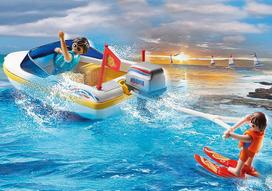 motoriniams - Konstruktorius Playmobil Family Fun Pick-Up With Speedboat, 66 vnt. - 5 nuotrauka