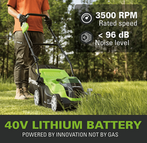 vejapjoves greenworks -  Greenworks G40LM35K2x - 5 nuotrauka