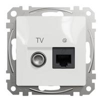 schneider sedna design senukai - Kompiuterio ir antenos lizdas Schneider Sedna Design, balta - 1 nuotrauka