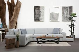Pirkti Kampinė sofa Hanah Home Loop 21, šviesiai pilka, universalus, 363 x 95 x 85 cm - Photo 6
