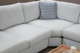 Pirkti Kampinė sofa Hanah Home Loop 21, šviesiai pilka, universalus, 363 x 95 x 85 cm - Photo 9