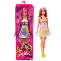 BARBIE madistė vaivorykštės spalvų suknele, HBV22