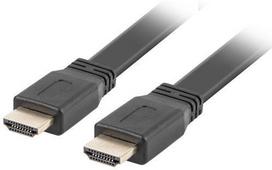 6 pin kabelis - Lanberg HDMI Cable V2.0 Flat Black 5m - 2 nuotrauka