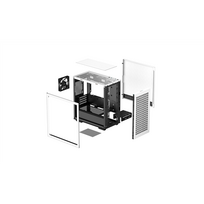 micro atx baltas korpusas - Korpusas Deepcool CH370, balta - 11 nuotrauka