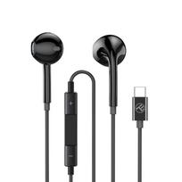 usb c laidines ausines - Tellur Basic Urbs Black (Juodos) - 2 nuotrauka