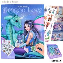 TOPMODEL Dragon love lipdukų knyga, 11909