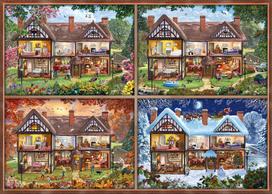 puzzle 2000 - Dėlionė Schmidt A House For Four Seasons 58345, 2000 vnt. - 2 nuotrauka