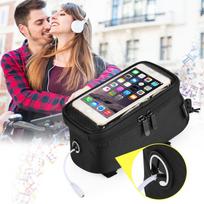 deklas ant rankos - Wozinsky Bike Front Storage Bag Bicycle Frame Phone Case 6.5'' 1.5l Black - 3 nuotrauka