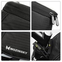 deklas ant rankos - Wozinsky Bike Front Storage Bag Bicycle Frame Phone Case 6.5'' 1.5l Black - 6 nuotrauka