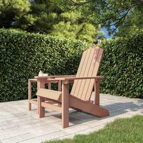 Sodo adirondack kėdė, rudos spalvos, hdpe