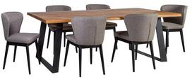 baldai kedes - Home4you Rotterdam 6 Grey/Black/Oak - 1 nuotrauka
