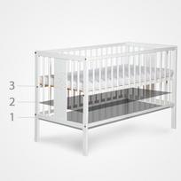 lovytes klups - Lova Paula, 60x120 cm, balta - 3 nuotrauka