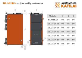 virsutinio degimo katilai - Kieto kuro katilas KLASIKA, viršutinio degimo, 10kW - 4 nuotrauka