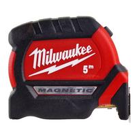matavimo juosta rulete - Profesionali magnetinė ruletė MILWAUKEE 8 m - 1 nuotrauka