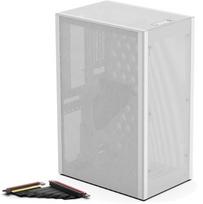 mini itx korpusas - Ssupd Meshlicious Full Mesh PCIE 4.0 Edition Mini-ITX  (balta) - 1 nuotrauka