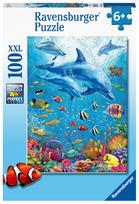 Ravensburger XXL Puzzle Pod Of Dolphins 100pcs 128891