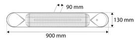 infraraudonuju spinduliu sildytuvai - NEO Tools 90-039 - 2 nuotrauka