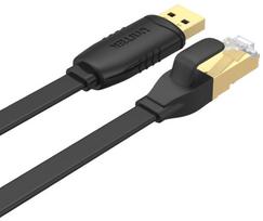 usb y cable - Unitek RJ-45 to USB-A Y-SP02001B, juoda, 1.8 m - 2 nuotrauka