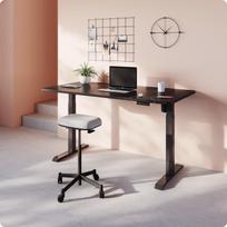stalas 120 x 60 - Desktronic HOME ONE  (Juodas) - 5 nuotrauka