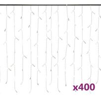 led varvekliai - Led girlianda varvekliai, 10m, 400 mėlynų led, 8 funkcijos - 2 nuotrauka