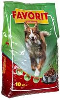 Sausas šunų maistas Favorit, jautiena, 10 kg