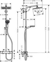 duso termostatas - Dušo maišytuvas Hansgrohe, chromo - 2 nuotrauka