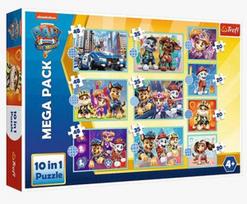 paw patrol puzzle - Trefl 10in1 Paw Patrol 90391, 329 vnt. - 1 nuotrauka