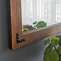 kabinamas veidrodis - Veidrodis Kalune Design 2125, rudas - 2 nuotrauka