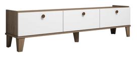TV staliukas Kalune Design Sumer E3620, baltas/rudas