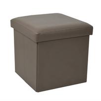 Pufas XYF1368B, pilkas, 38 cm x 38 cm x 38 cm