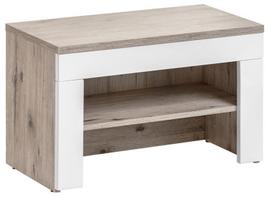 prieskambario baldai - ASM Gustavo V w/ Pillow Hallway Wall Unit Set Gloss White/Wellington Oak - 5 nuotrauka