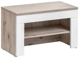 spinta prieskambario - ASM Gustavo II Wardrobe With Pillow Wellington Oak/Gloss White - 3 nuotrauka