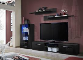 20 cm lentyna - ASM Mix Hanging Shelf 2pcs Black - 3 nuotrauka