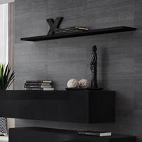 sekcija juoda - ASM Switch SB II Hanging Cabinet/Shelf Set Black - 3 nuotrauka