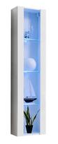 sekcijos svetainei - ASM Fly G Living Room Wall Unit Set Vertical Glass White/White Gloss - 2 nuotrauka