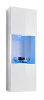 sekcijos svetainei - ASM Fly H Living Room Wall Unit Set Horizontal Glass White/White Gloss - 2 nuotrauka