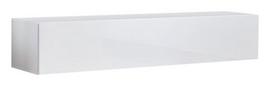 sekcijos svetainei - ASM Fly H Living Room Wall Unit Set Horizontal Glass White/White Gloss - 4 nuotrauka