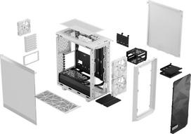 fractale - Fractal Design Meshify 2 Compact Lite TG Clear White - 10 nuotrauka