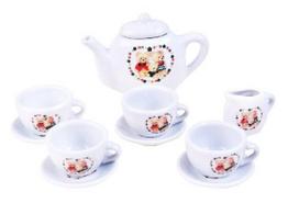 zaisliniai indai - Žaisliniai virtuvės reikmenys Porcelain Tea Set - 1 nuotrauka