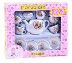 zaisliniai indai - Žaisliniai virtuvės reikmenys Porcelain Tea Set - 3 nuotrauka